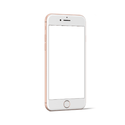 iPhone 8 Gold Side View Mockup