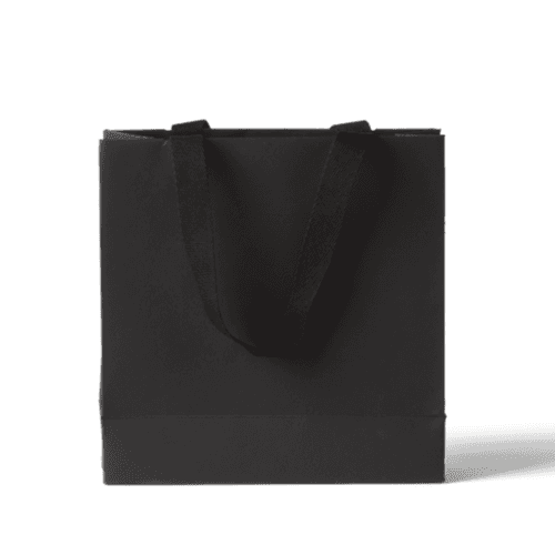 Black Paper Shopping Bag Mockup