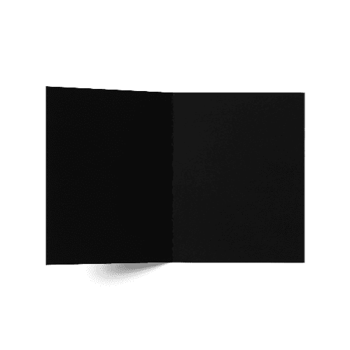 Folded Card A2 (108x140 mm) Black