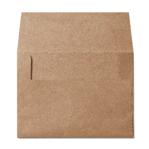 Square Flap A6 Envelope (121x165mm) Kraft