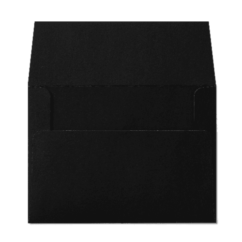 Square Flap A6 Envelope (121x165mm) Black