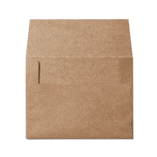 Square Flap A2 Envelope (111x146mm) Kraft