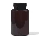 Amber Plastic Pill Bottle