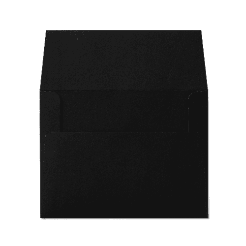 Square Flap A2 Envelope (111x146mm) Black