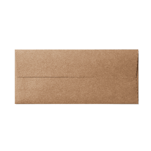 Square Flap #10 Envelope (105x241mm) Kraft