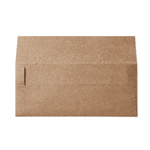 Square Flap #10 Envelope (105x241mm) Kraft