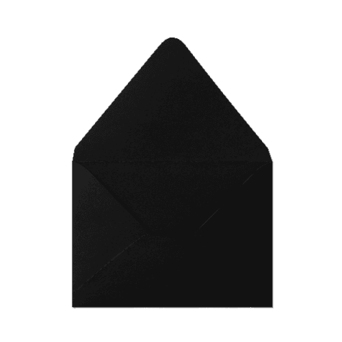 Counter Flap A7 Envelope (133x184mm) Black
