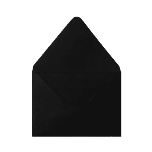 Counter Flap A7 Envelope (133x184mm) Black