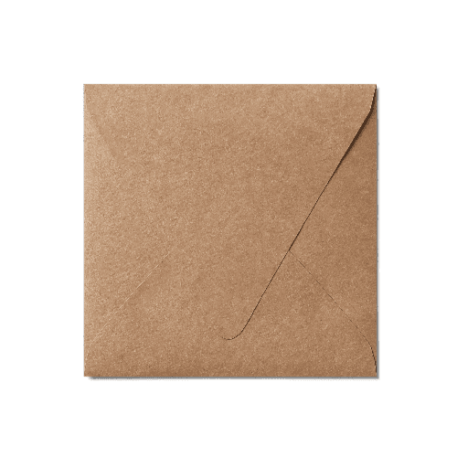 Counter Flap Square Envelope (127x127mm) Kraft