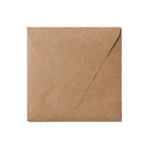 Counter Flap Square Envelope (127x127mm) Kraft