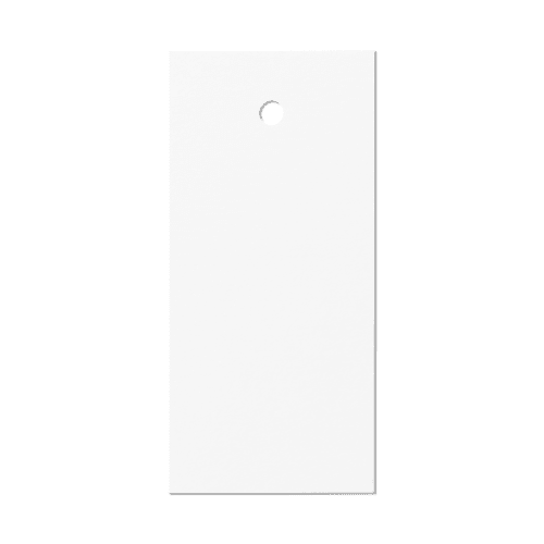 White Long Label Tag Mockup