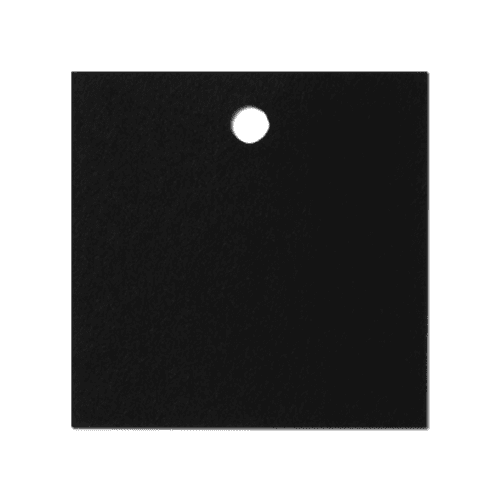Black Square Label Tag Mockup