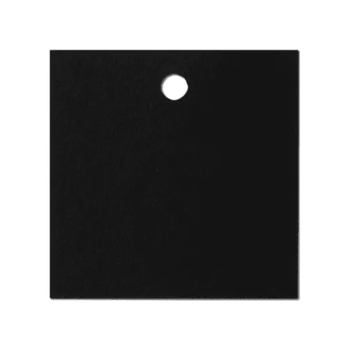 Black Square Label Tag Mockup