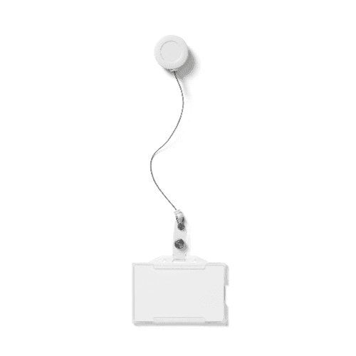 Retractable Keychain and ID Card Mockup