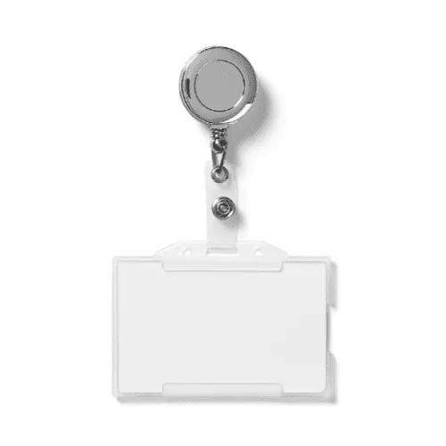 Retractable Keychain and ID Card Mockup