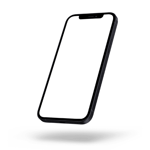 Flying iPhone 12 Mockup Left View