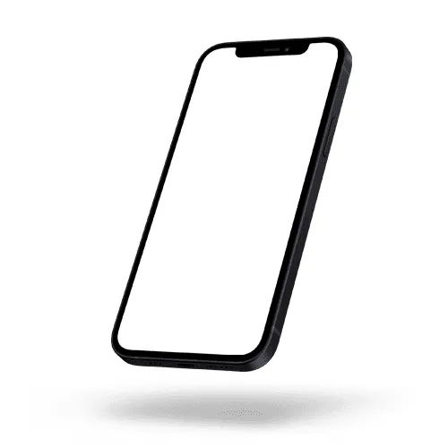 Flying iPhone 12 Mockup Left View