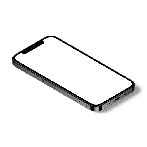 Isometric iPhone 12 Pro Mockup