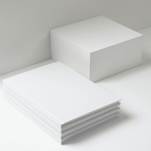 Stacked Hardcover Catalog Mockup (7x10 in)