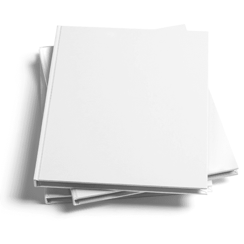 Stacked Hardcover Catalog Mockup (8x10 in)
