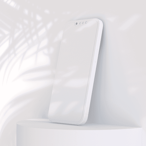 Hard Shadow Clay iPhone 13 Perspective Mockup