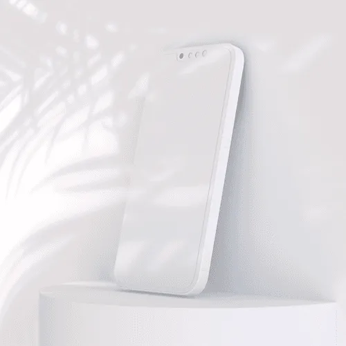 Hard Shadow Clay iPhone 13 Perspective Mockup