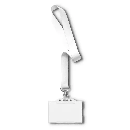 Horizontal ID Card and Lanyard Mockup