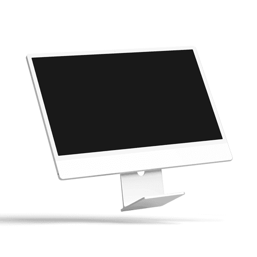 Flying iMac Mockup
