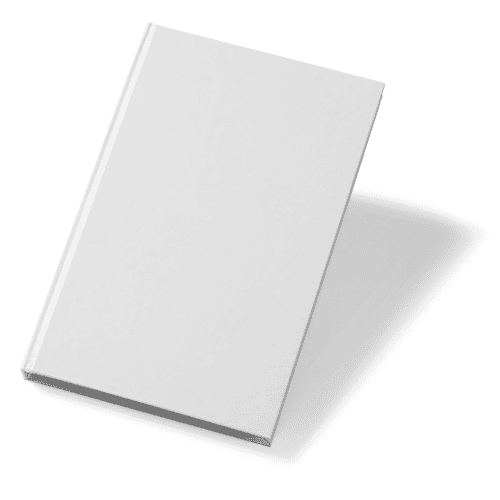 Flying Hardcover Catalog Mockup (5.5x8.5 in)