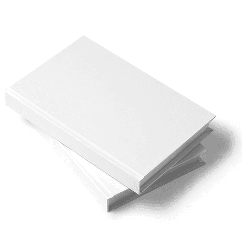 Two Hardcover Book Mockup (5,25x8 in)