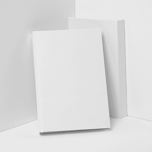 Books Leaning Against Wall Mockup (5.25x8 in)