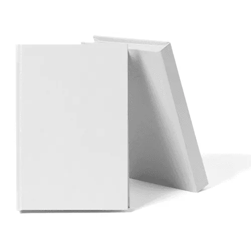 Two Vertical Hardcover Book Mockup (5,25x8 in)