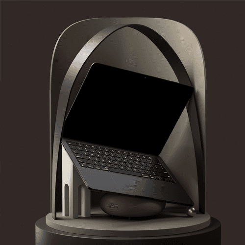 2022 Macbook Air Mockup Scene