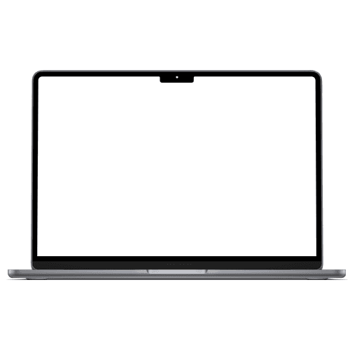 Macbook Air 2022 Space Gray Mockup