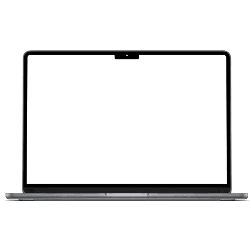 Macbook Air 2022 Space Gray Mockup