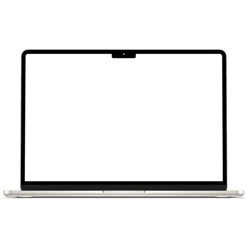 Macbook Air 2022 Starlight Mockup