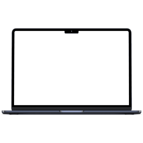 Macbook Air 2022 Midnight Mockup