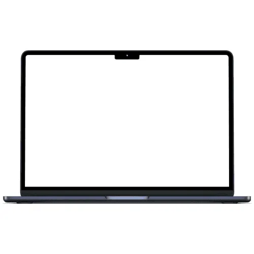 Macbook Air 2022 Midnight Mockup