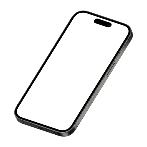 Perspective iPhone 14 Pro Mockup Space Black