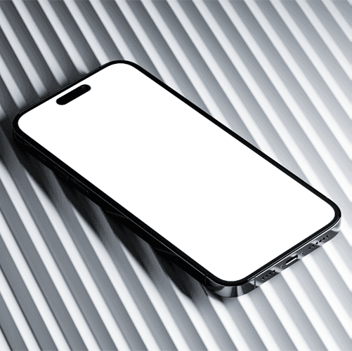 iPhone 14 Mockup On Abstract Background