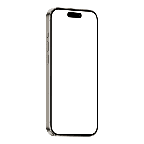 iPhone 15 Pro Portrait Left Mockup