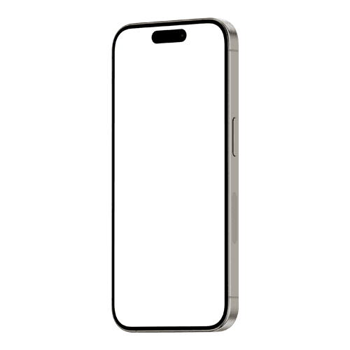 iPhone 15 Pro Portrait Right Mockup