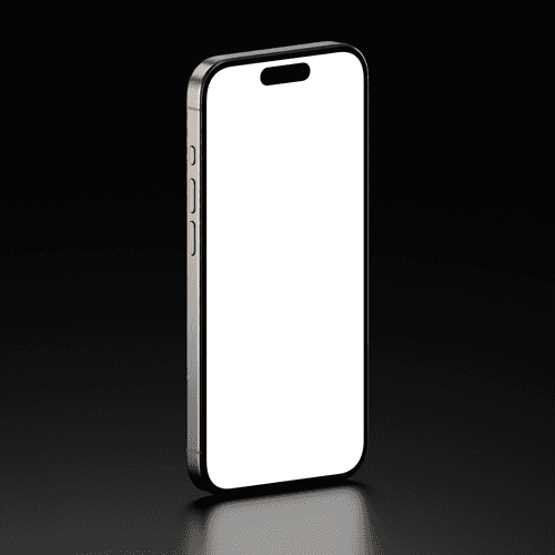 iPhone 15 Pro Mockup Reflection