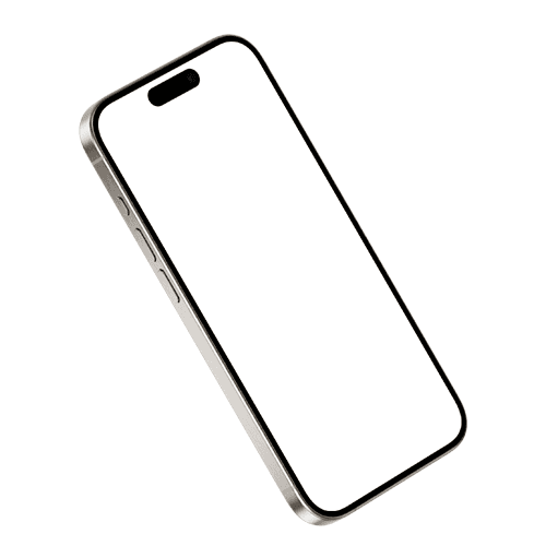 iPhone 15 Pro Left from Above Mockup