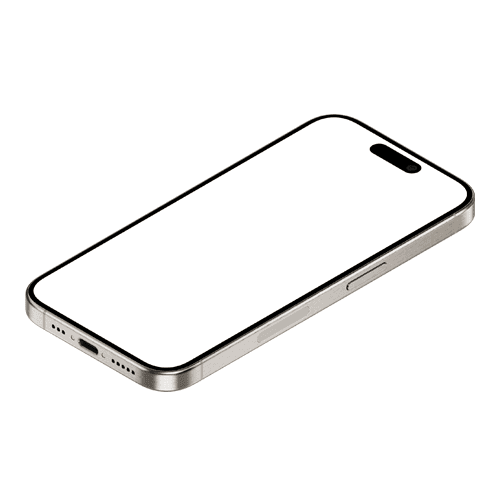 iPhone 15 Pro Isometric Right Mockup