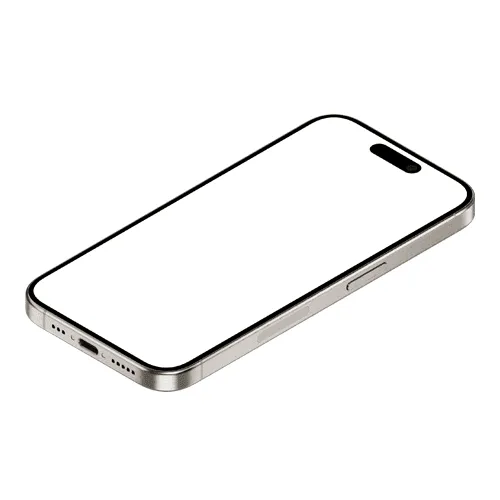 iPhone 15 Pro Isometric Right Mockup