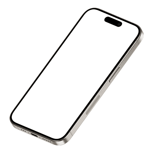iPhone 15 Pro Right from Below Mockup