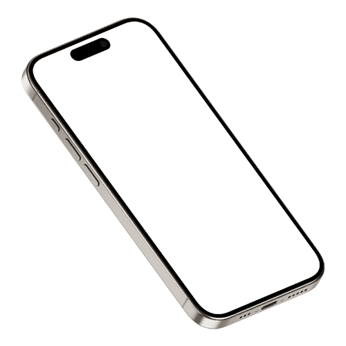 iPhone 15 Pro Left from Below Mockup