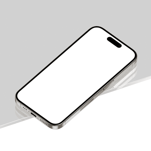 iPhone 15 Pro Mockup Glass Scene 1