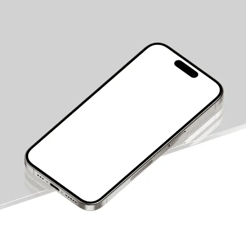 iPhone 15 Pro Mockup Glass Scene 1